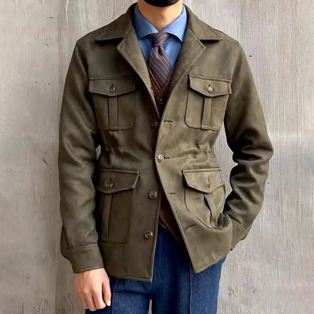 Mens Multi-pocket Functional Casual Jacket