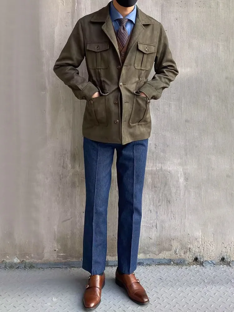 Mens Multi-pocket Functional Casual Jacket