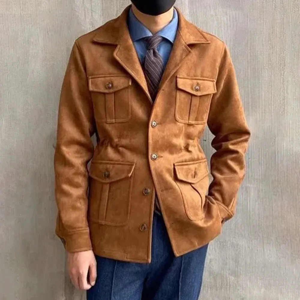 Mens Multi-pocket Functional Casual Jacket