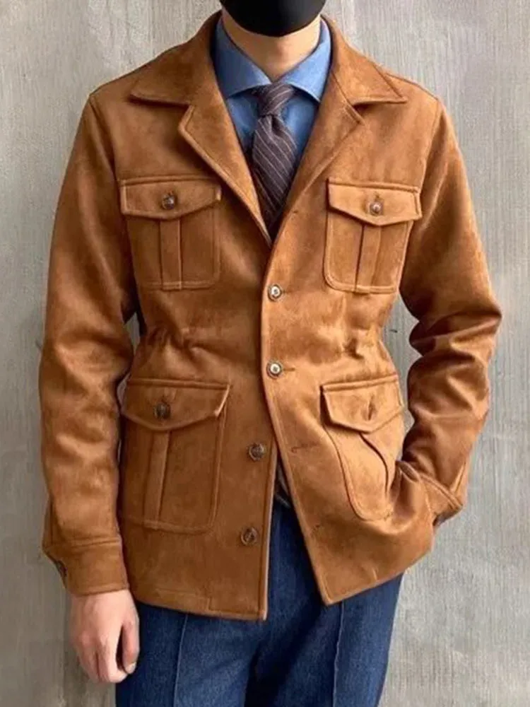 Mens Multi-pocket Functional Casual Jacket