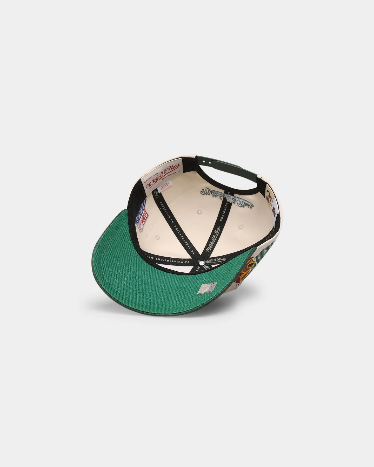 Mitchell & Ness Seattle Sonics '96 Draft' Pro Crown Snapback Off White
