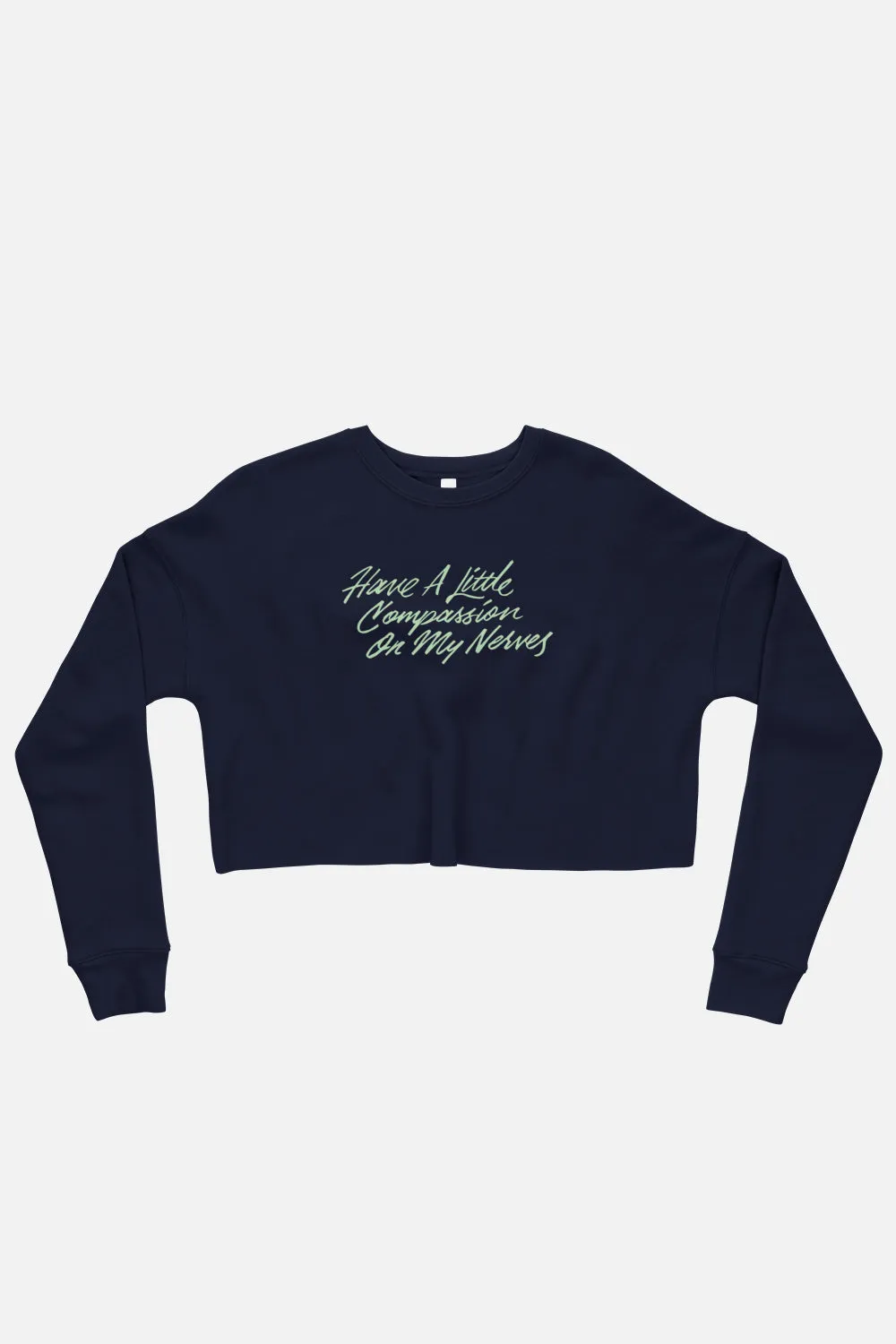 My Nerves! Fitted Crop Sweatshirt | Pride and Prejudice