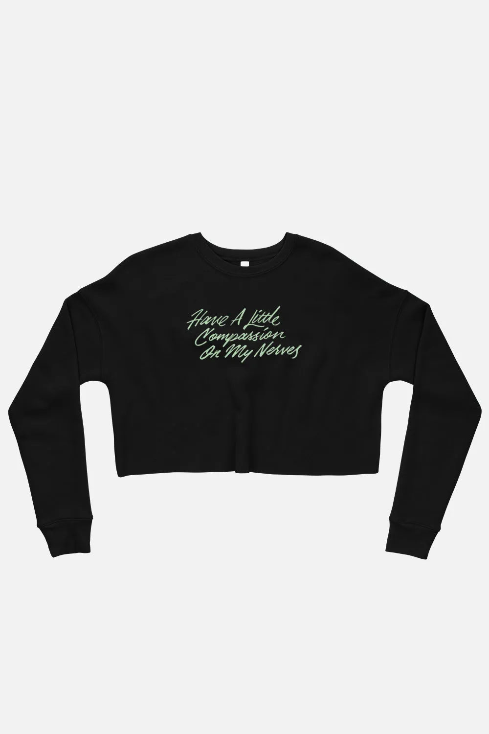 My Nerves! Fitted Crop Sweatshirt | Pride and Prejudice