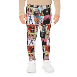 Olivia Rodrigo Magazine Cover Collage Pattern Kids Leggings