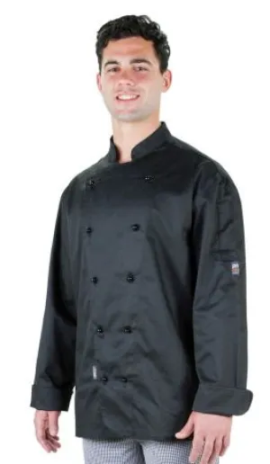 Prochef Chef Jacket, Black, Large (Order in item)