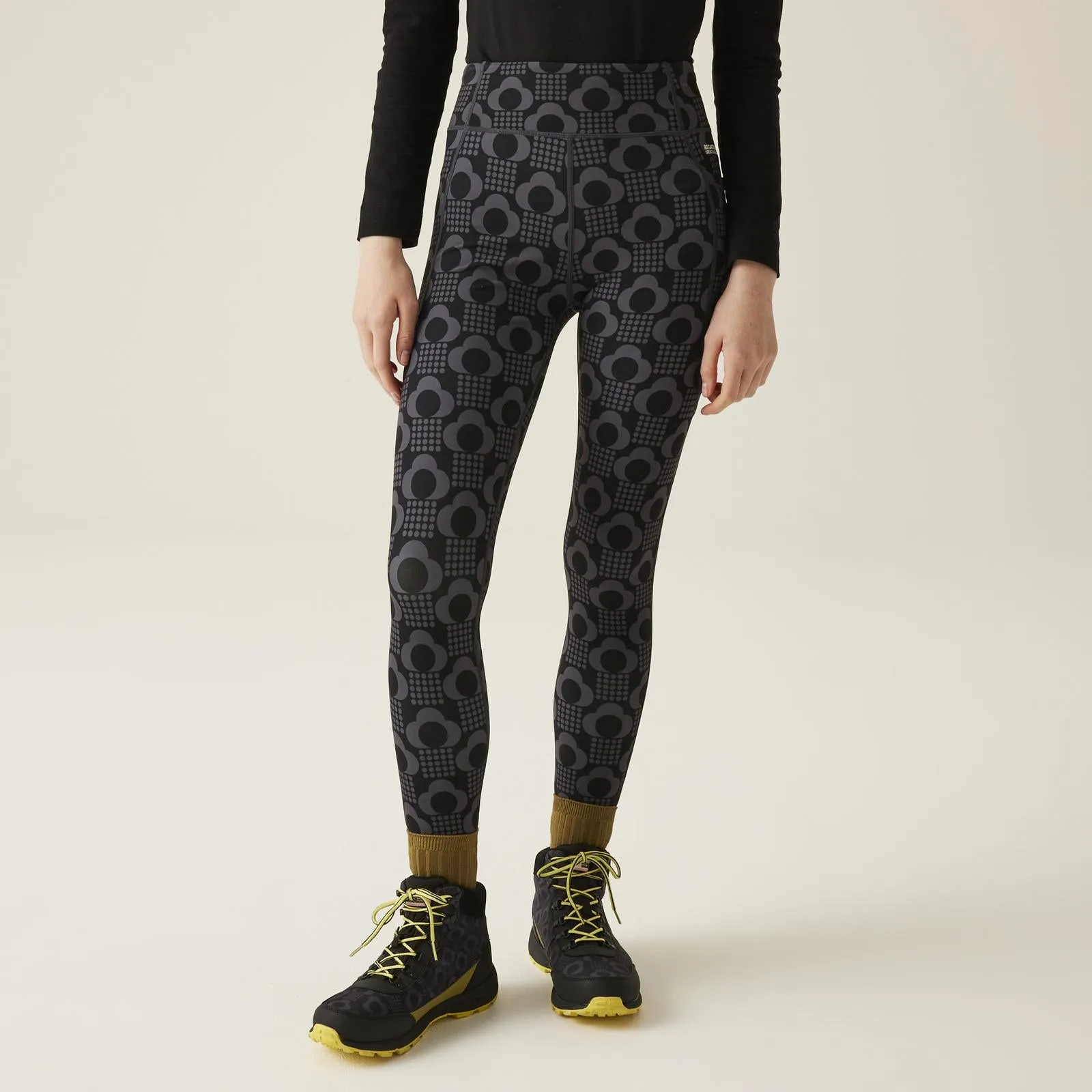 Regatta Womens Orla Kiely Patterned Moisture Wicking Gym Leggings