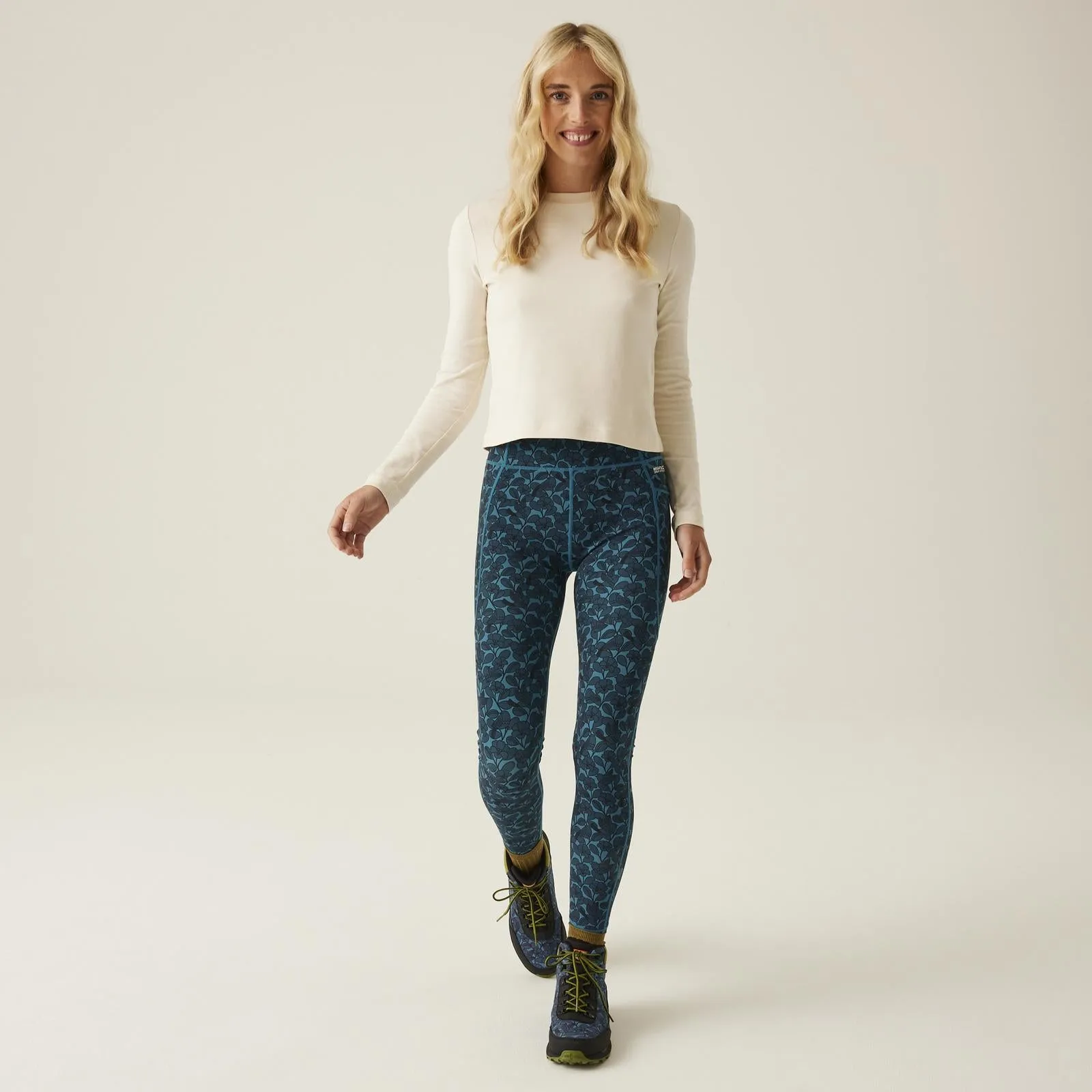 Regatta Womens Orla Kiely Patterned Moisture Wicking Gym Leggings