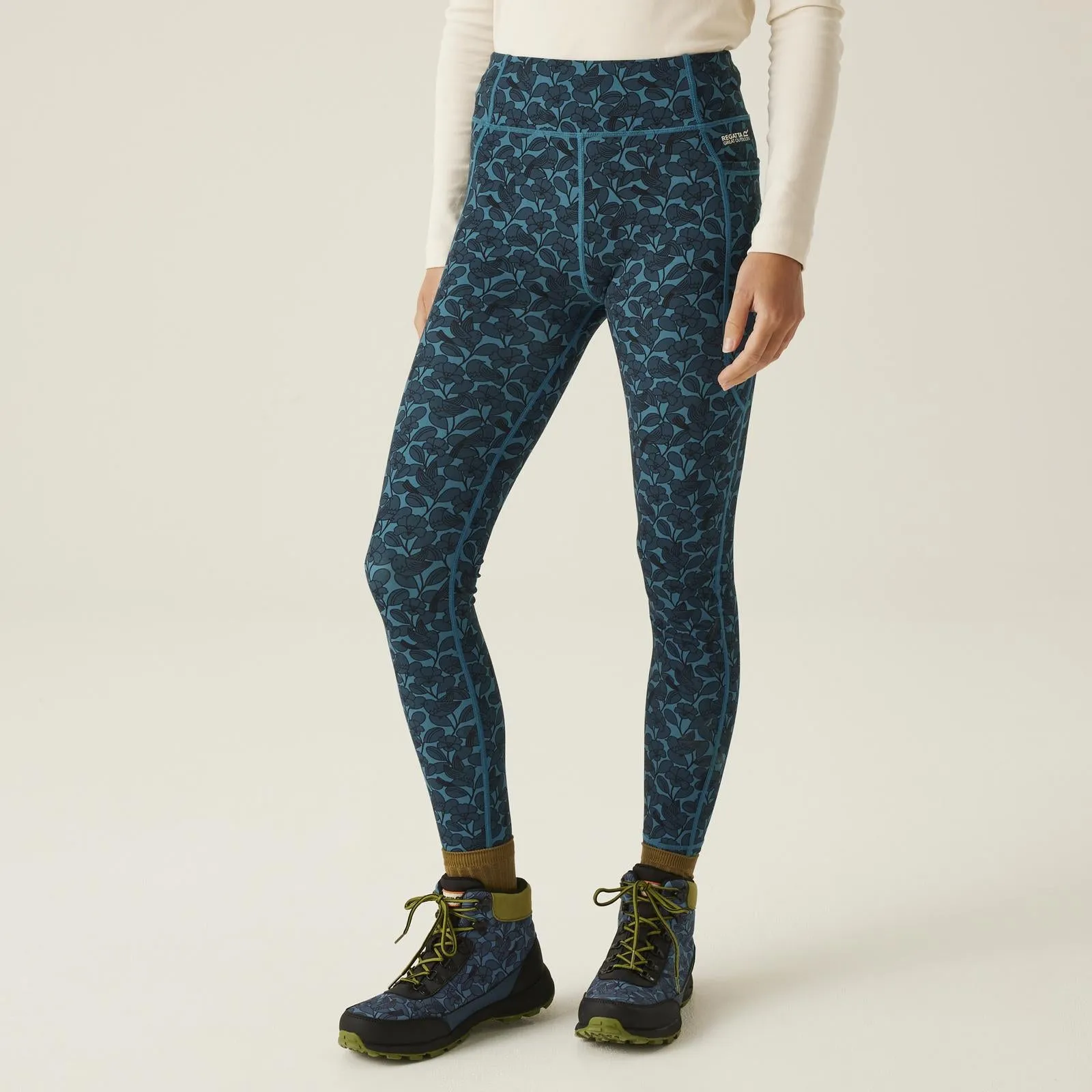 Regatta Womens Orla Kiely Patterned Moisture Wicking Gym Leggings