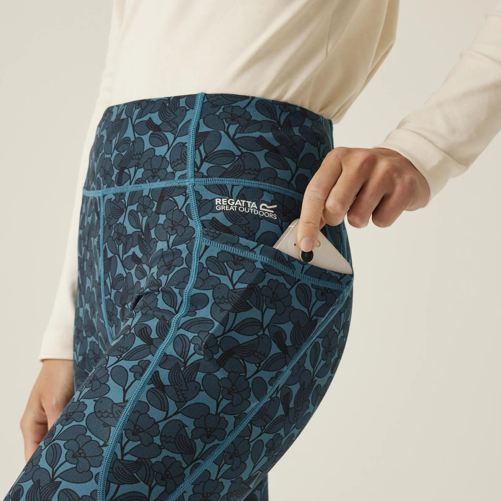 Regatta Womens Orla Kiely Patterned Moisture Wicking Gym Leggings