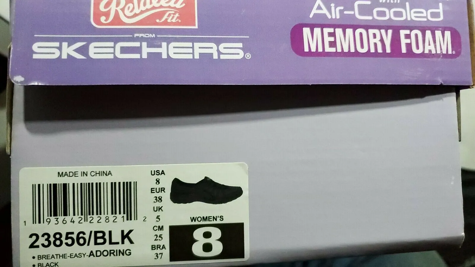 Skechers Women's Breathe-Easy-Adoring Sneaker  Color Black Size 8M