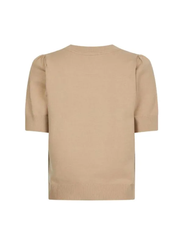 Soft C-Nk Puff Shoulder Sweater