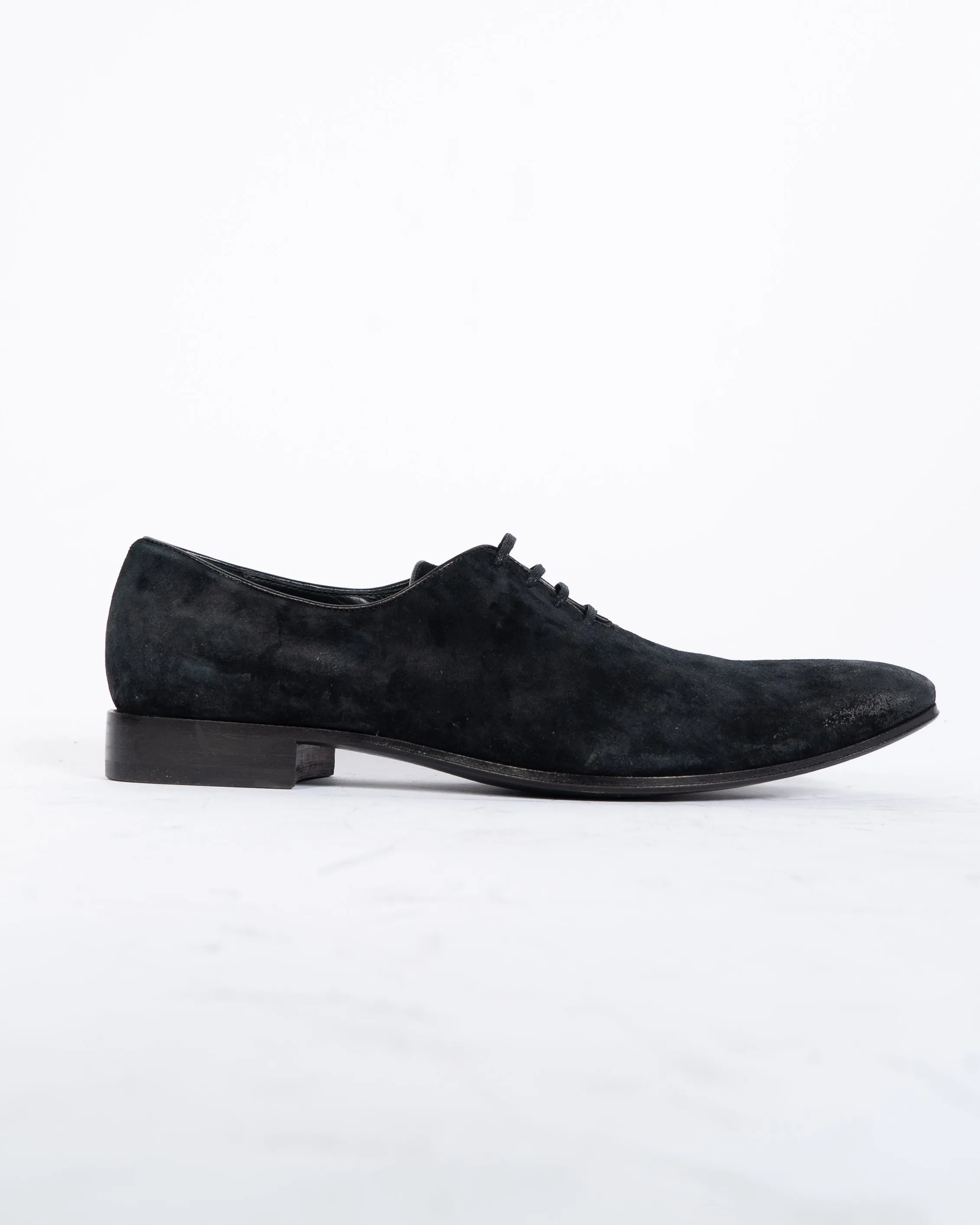 SS16 Corsini Black Suede Classic Derbies