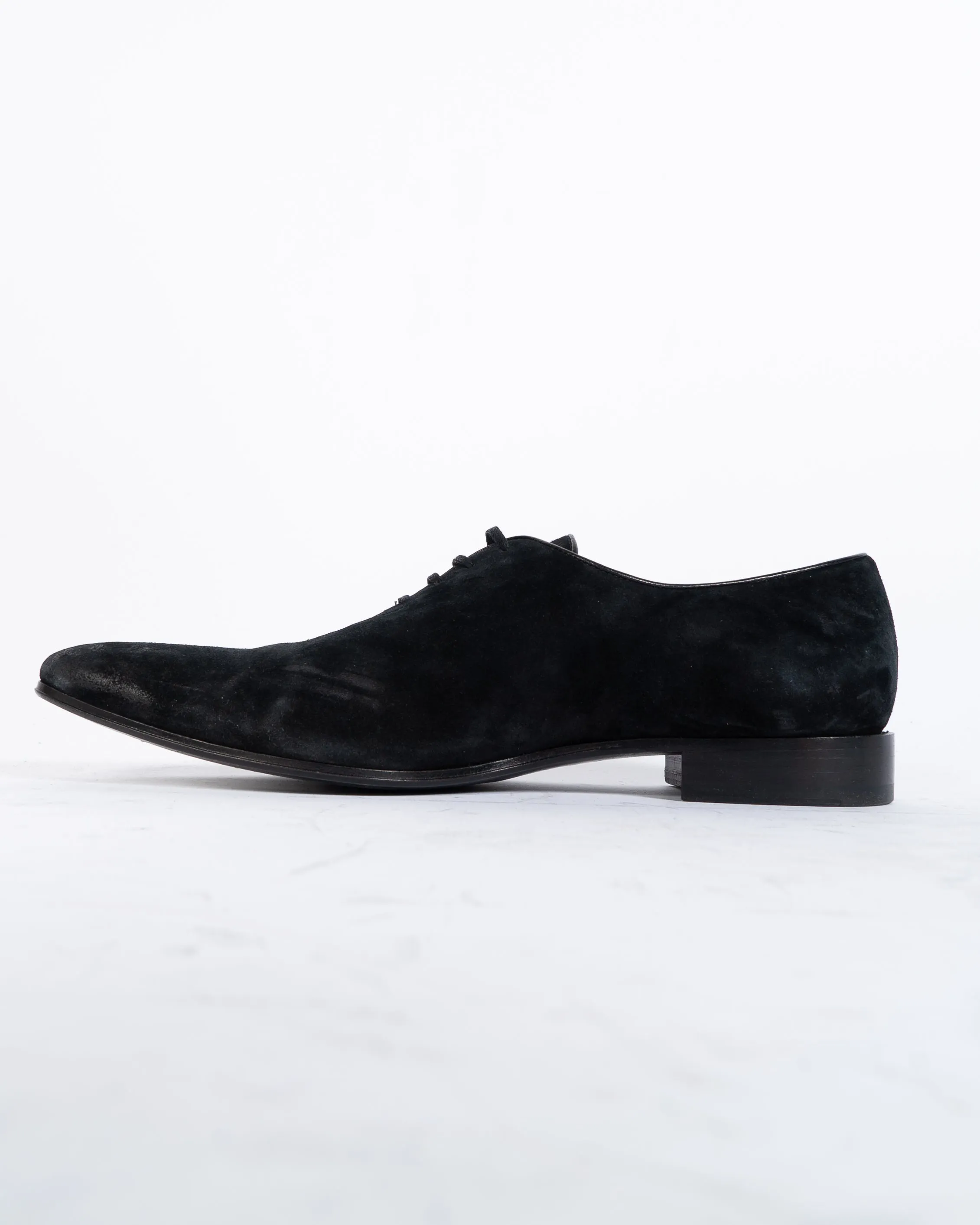 SS16 Corsini Black Suede Classic Derbies