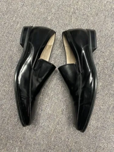 Stacy Adams Jonah Mens Black Leather Loafers Shoe Sz 14 Moc Toe Dress