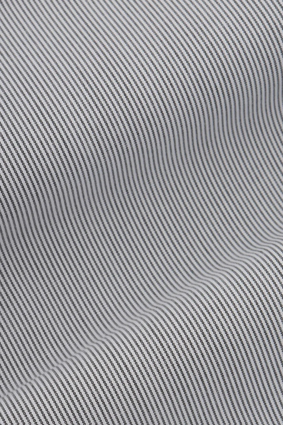 Striped Light Grey & White Bamboo Classic Shirt