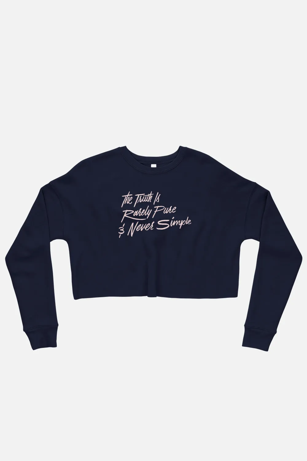 The Truth is Rarely Pure Fitted Crop Sweatshirt | The Importance of Being Earnest