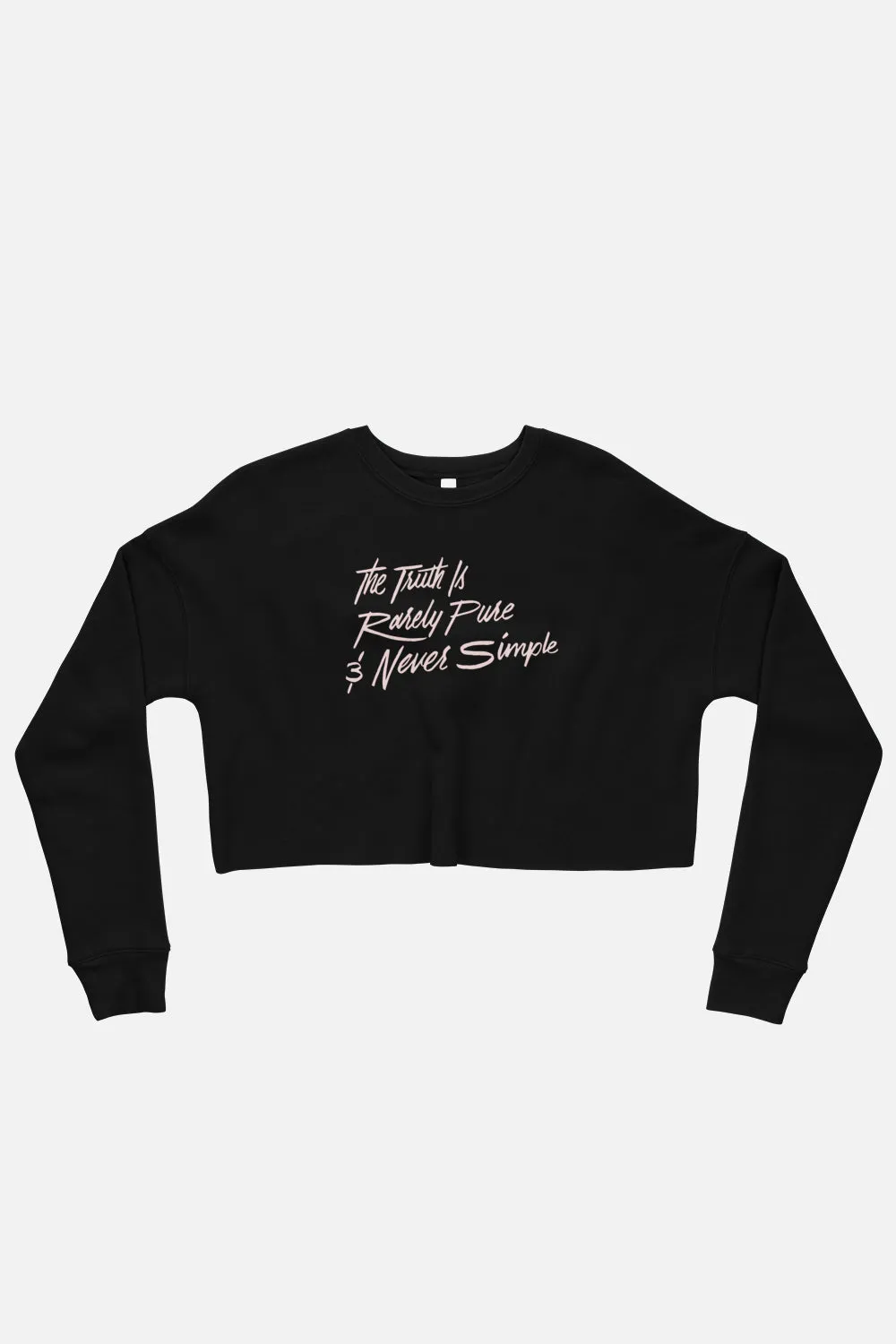 The Truth is Rarely Pure Fitted Crop Sweatshirt | The Importance of Being Earnest