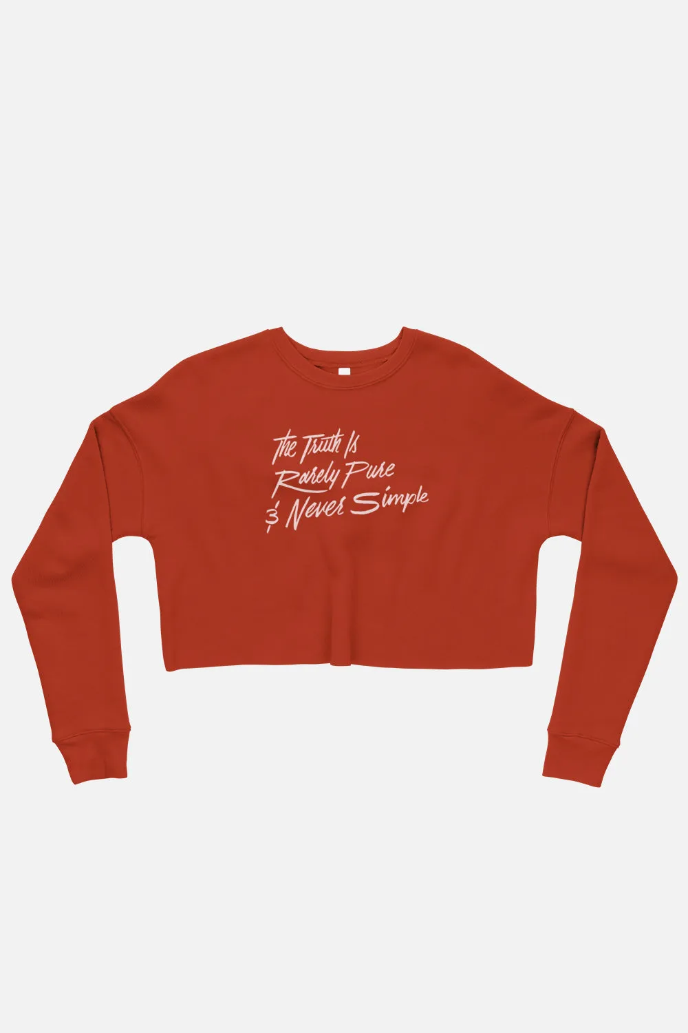 The Truth is Rarely Pure Fitted Crop Sweatshirt | The Importance of Being Earnest