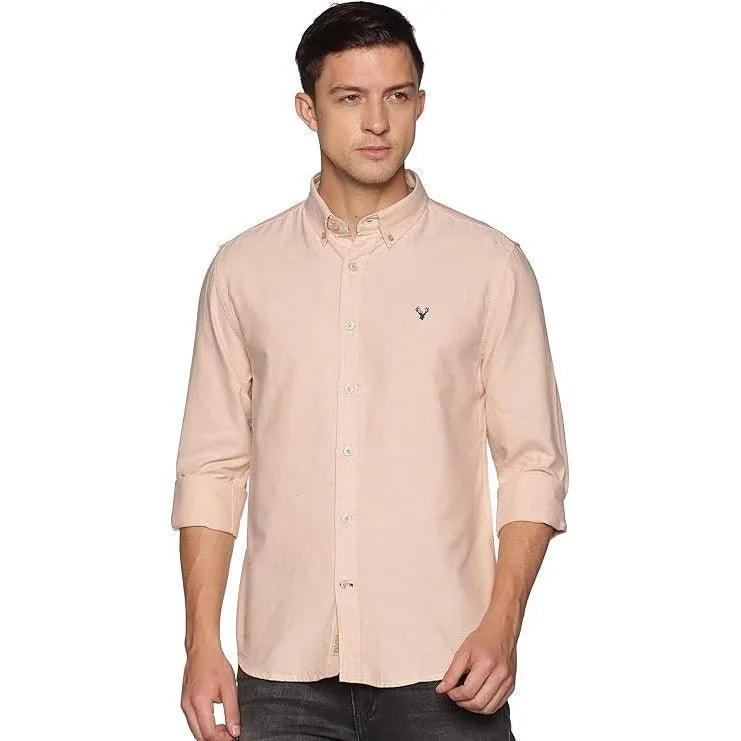 U.S. ELK Boys' and Men's Long Sleeve Button Down Dress Shirts- Beige