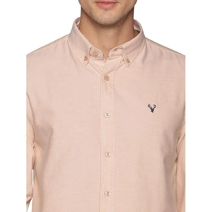 U.S. ELK Boys' and Men's Long Sleeve Button Down Dress Shirts- Beige