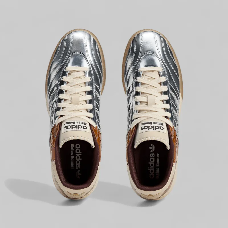 Wales Bonner MN Samba - Silver Metallic/Easy Yellow