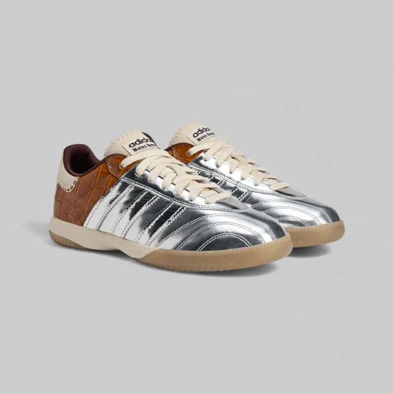 Wales Bonner MN Samba - Silver Metallic/Easy Yellow