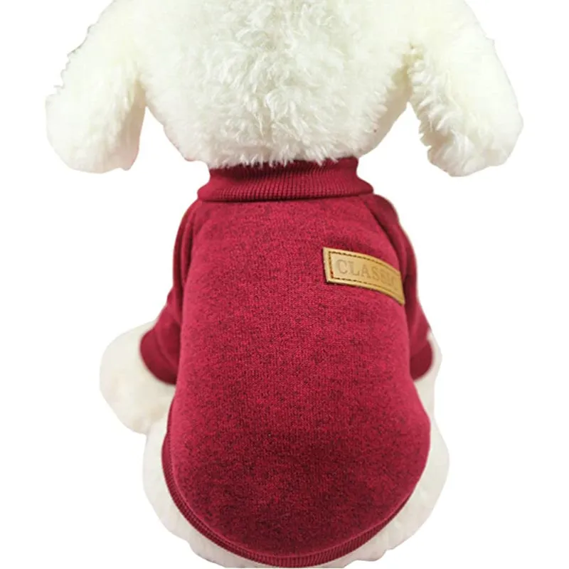 Warm Winter Puppy Pet Coat Soft Sweater Clothing