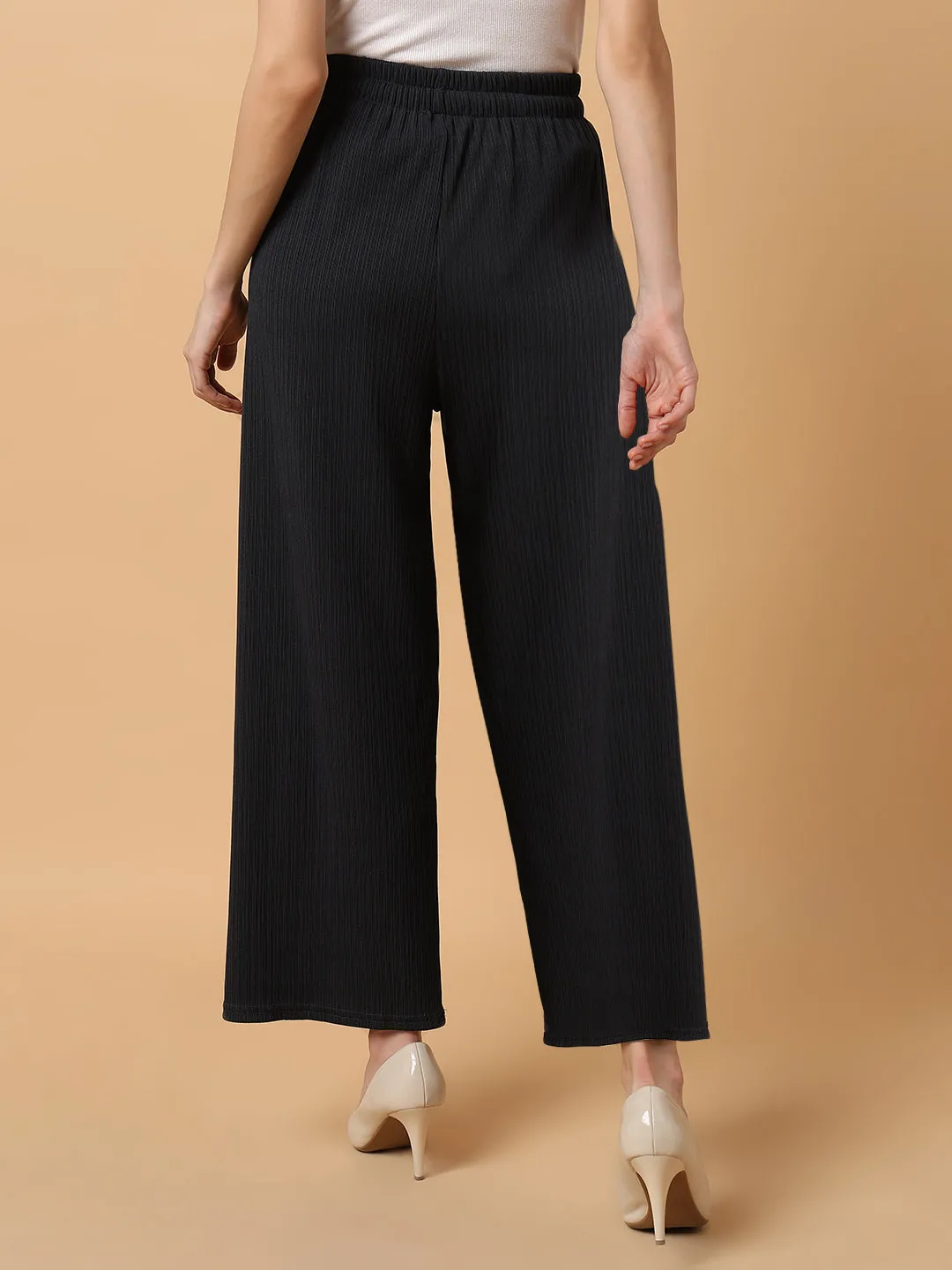 Women Solid Grey Trouser