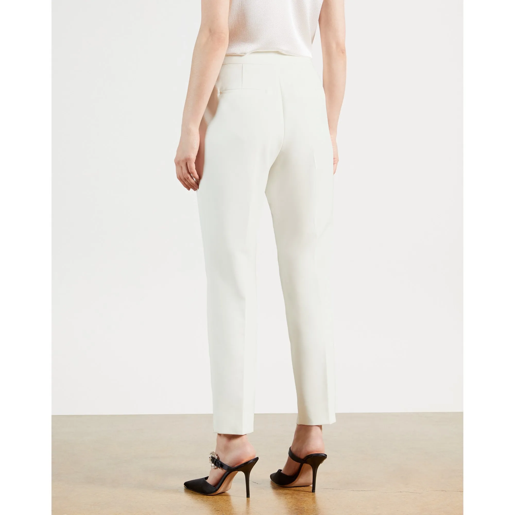 Women Wmf-Resat-Ankle Grazer Skinny Leg Trouser - Ivory
