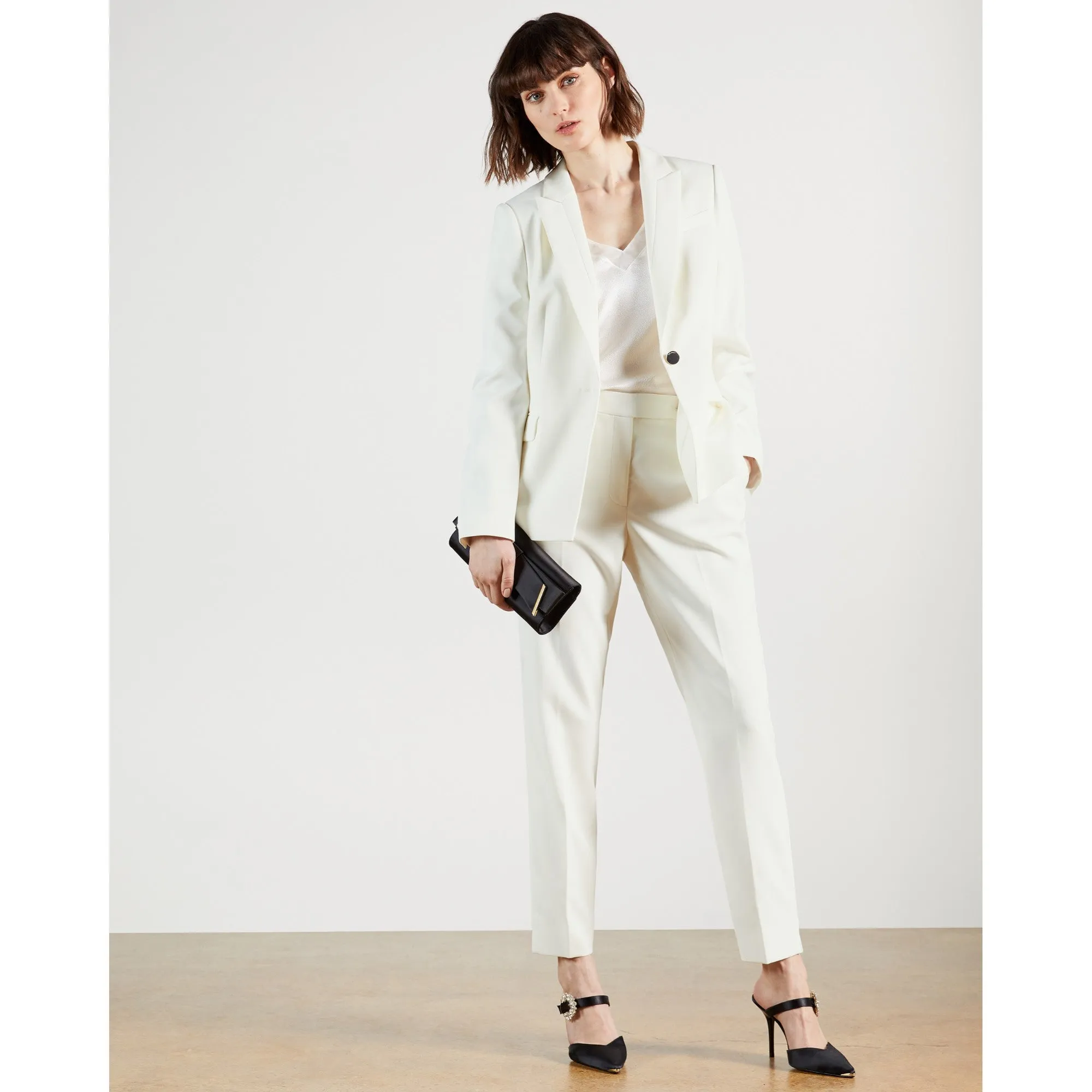 Women Wmf-Resat-Ankle Grazer Skinny Leg Trouser - Ivory