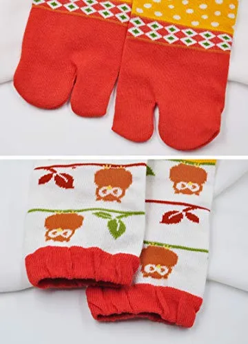 Women's Flip Flop Athletic Cotton Colorful Ankle Sock - 4 Pairs