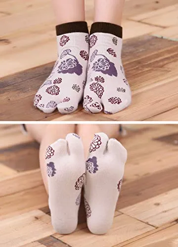 Women's Flip Flop Athletic Cotton Colorful Ankle Sock - 4 Pairs