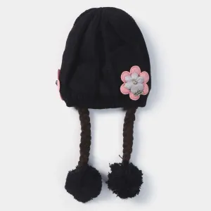 Woolen Cap 6M  | BLACK