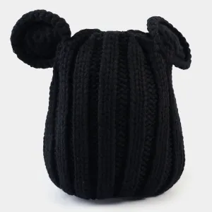 Woolen Winter Cap/Hat 6M  | BLACK