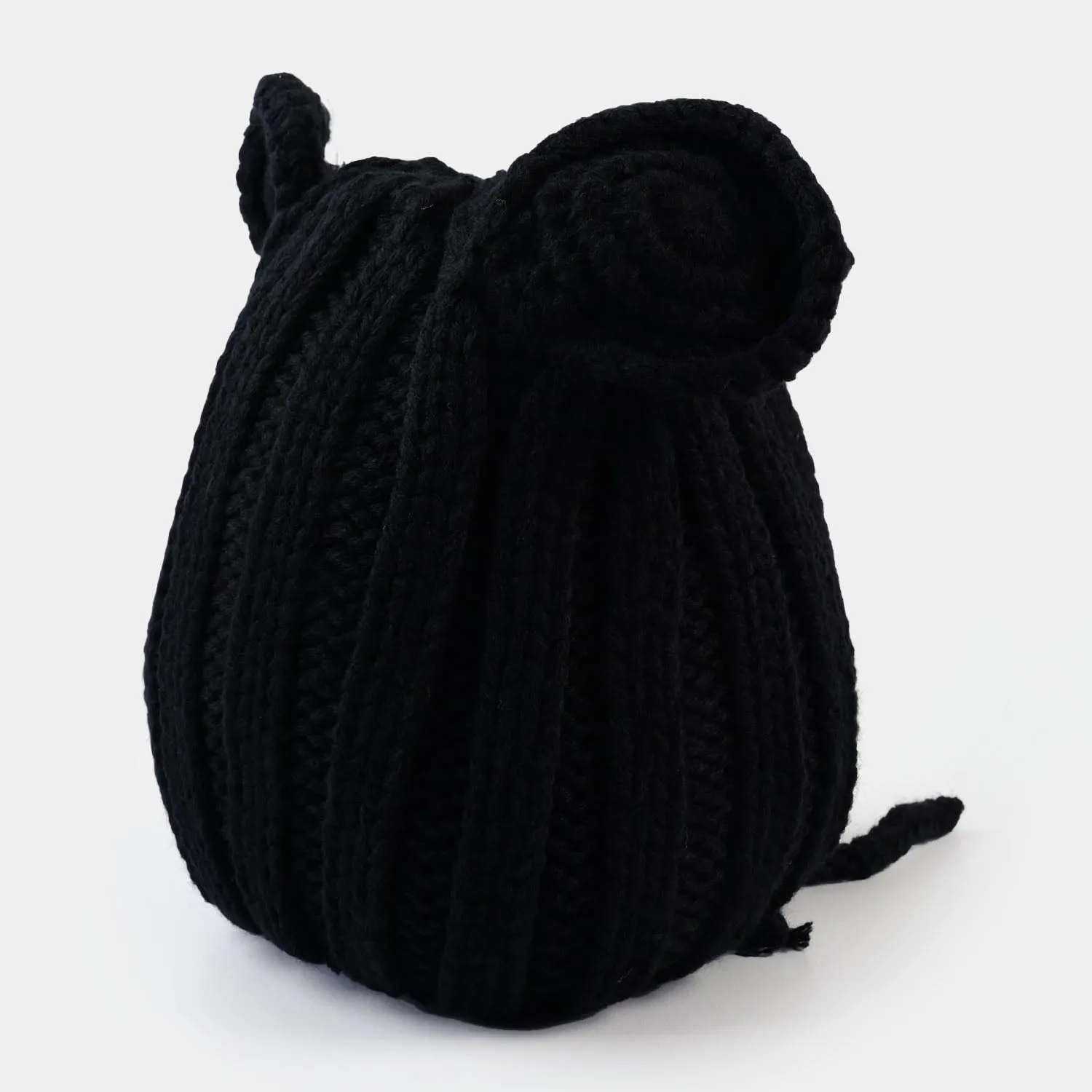Woolen Winter Cap/Hat 6M  | BLACK
