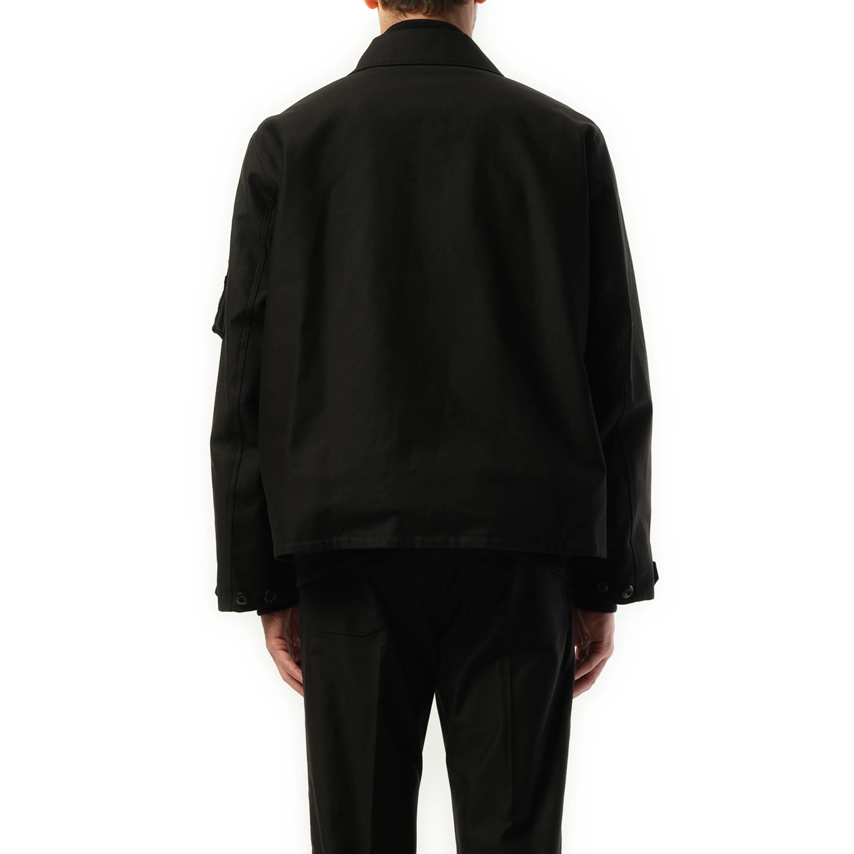 WTAPS Cotton Back Satin Jacket in Black