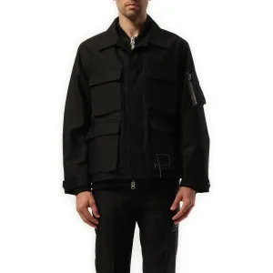 WTAPS Cotton Back Satin Jacket in Black